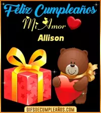 GIF Gif de Feliz cumpleaños mi AMOR Allison